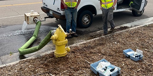 Hydrant flushing