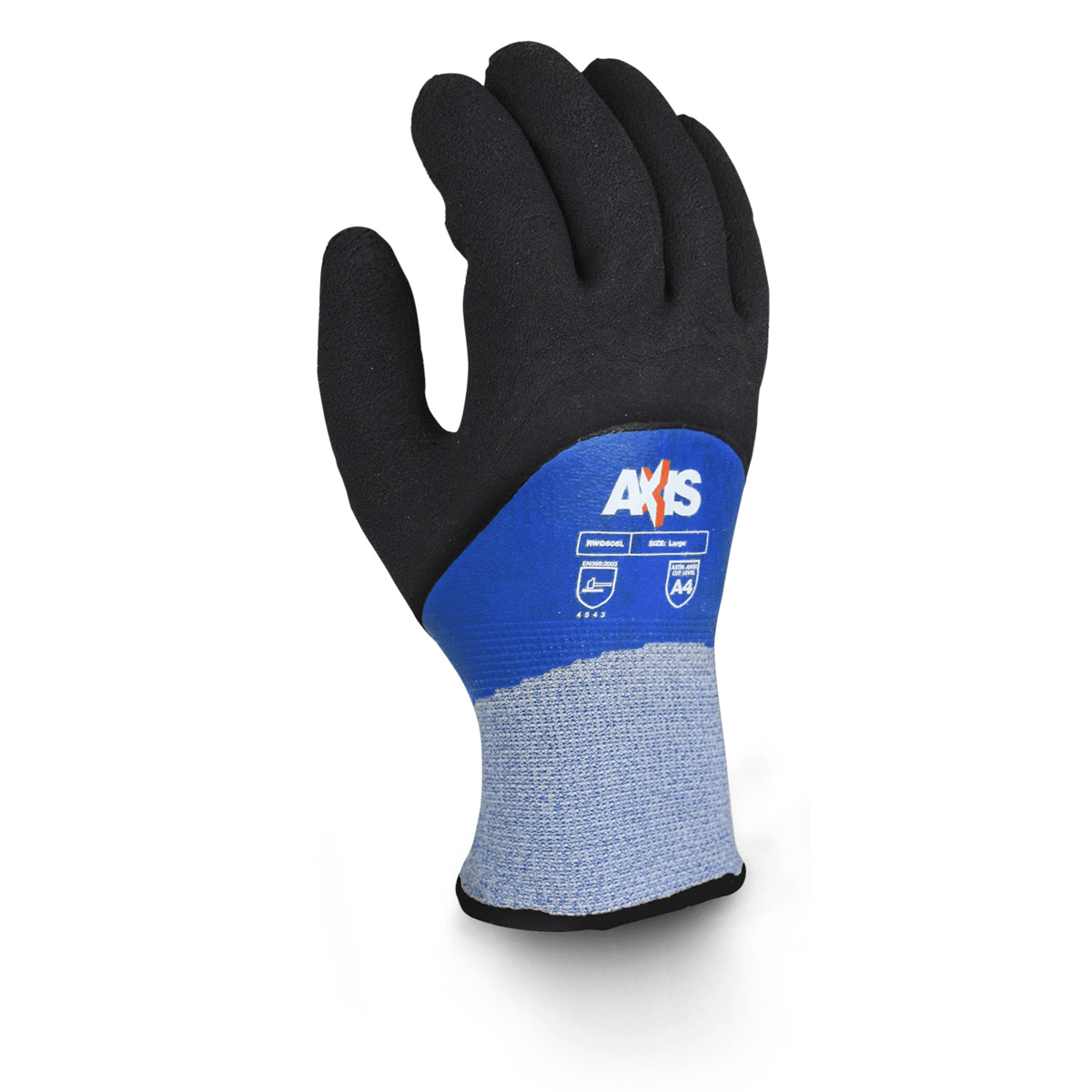 Radians Cut Protection Level A4 Cold Weather Glove, Size S