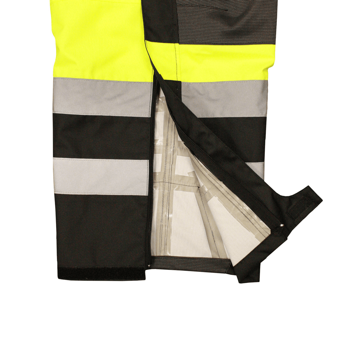 Radians® Heavy Duty Rip Stop Waterproof & Breathable Pants w/ Bib, Hi-Vis Green, Size XL