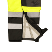 Radians® Heavy Duty Rip Stop Waterproof & Breathable Pants w/ Bib, Hi-Vis Green, Size XL