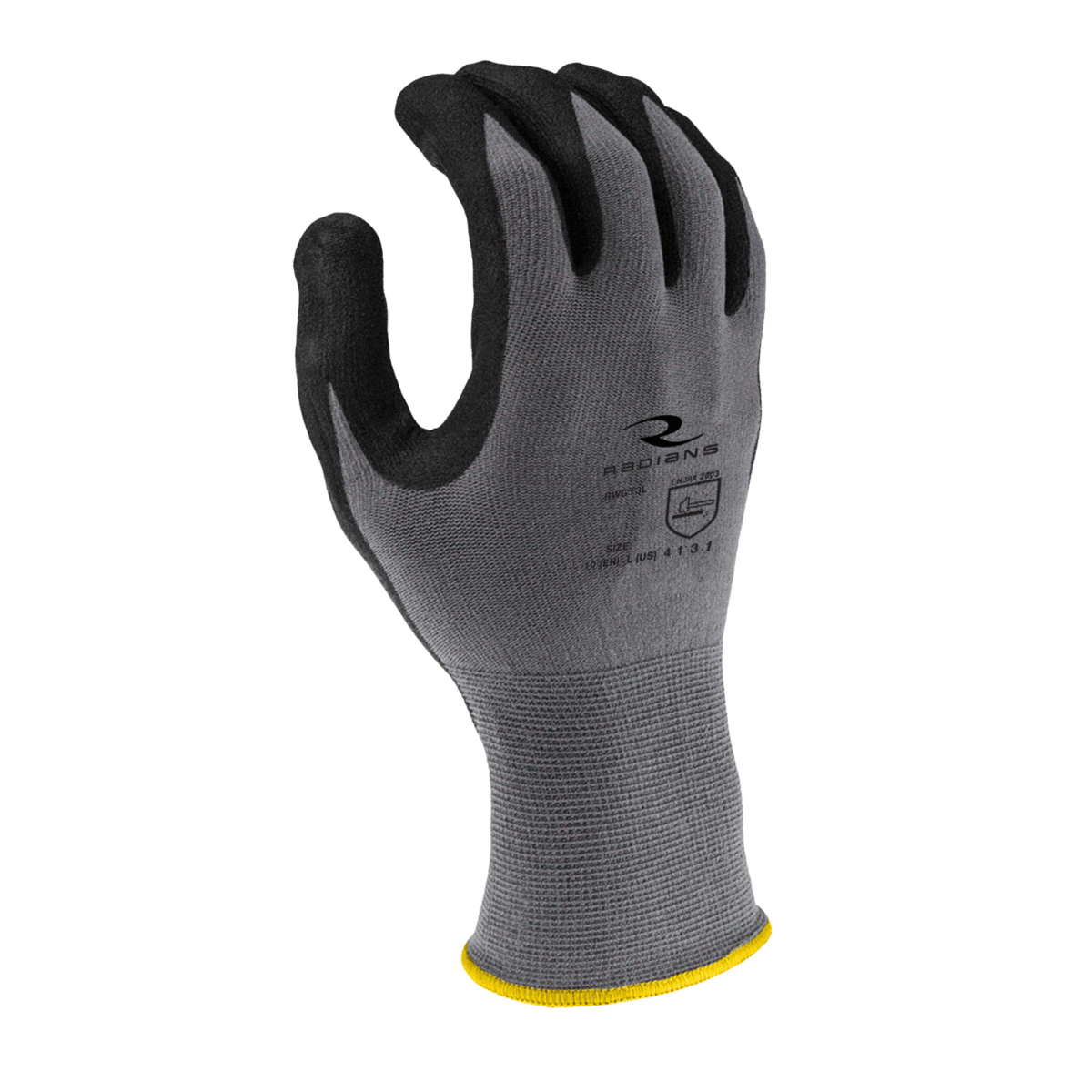 Radians Foam Nitrile Gripper Glove, Size S
