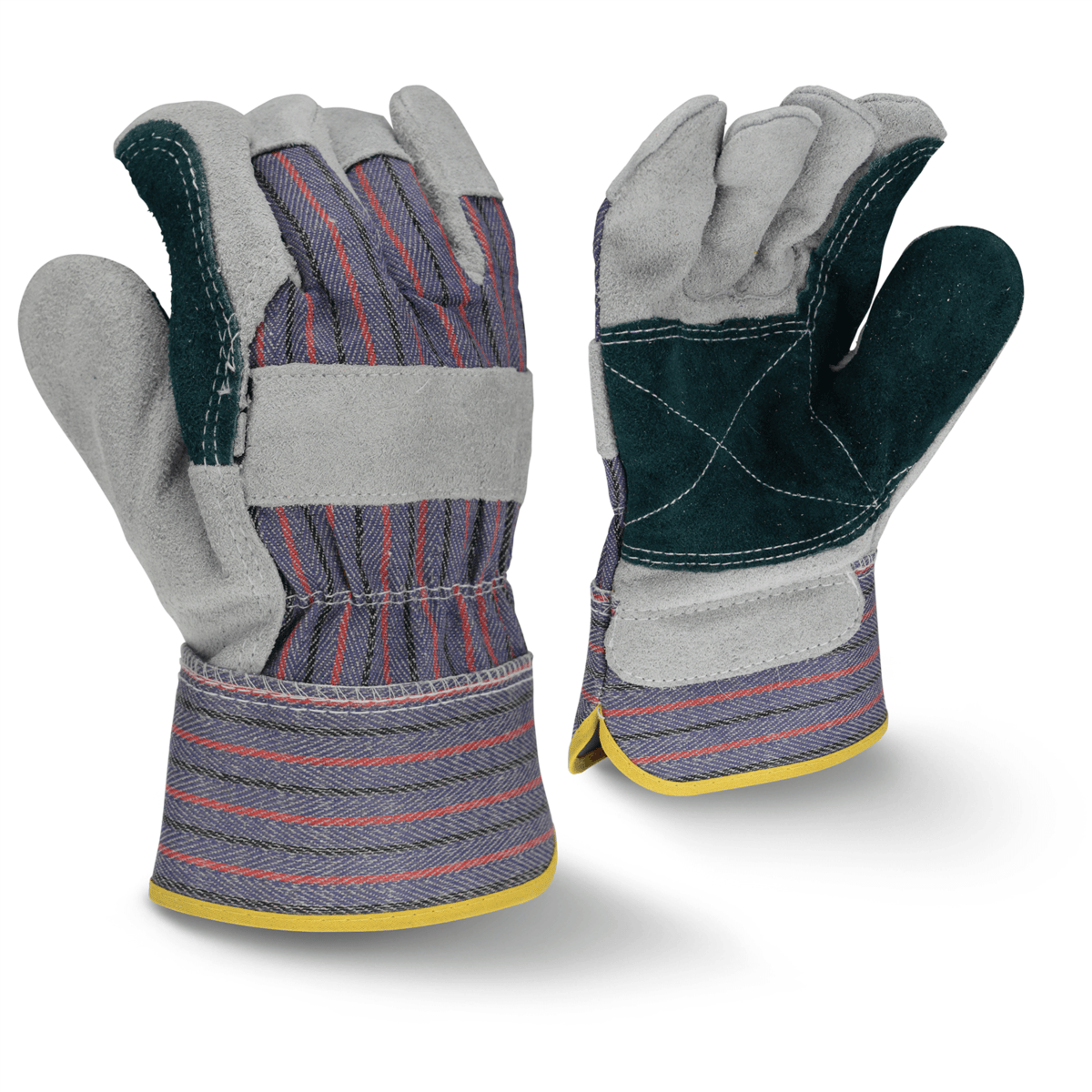 Radians Regular Shoulder Gray Split Cowhide Leather Glove, Size XL