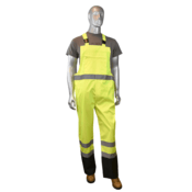 Radians General Purpose Rain Bib Pants, Hi-Vis Green, Size S
