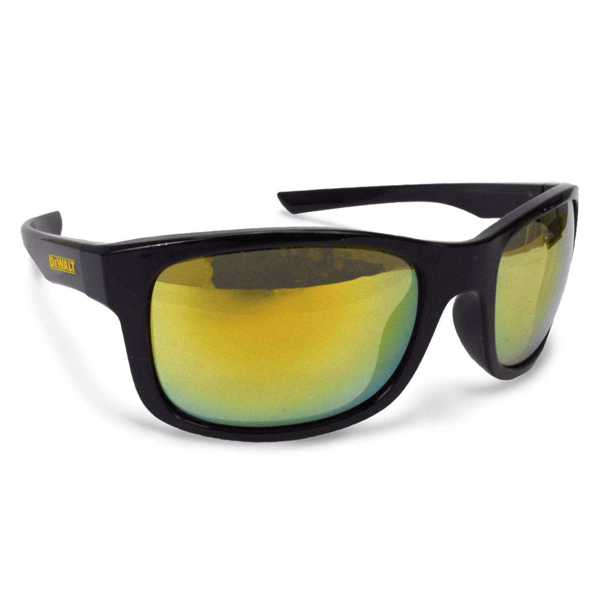 DeWALT Supervisor Premium Safety Eyewear, Black Frame, Yellow Mirror Lens
