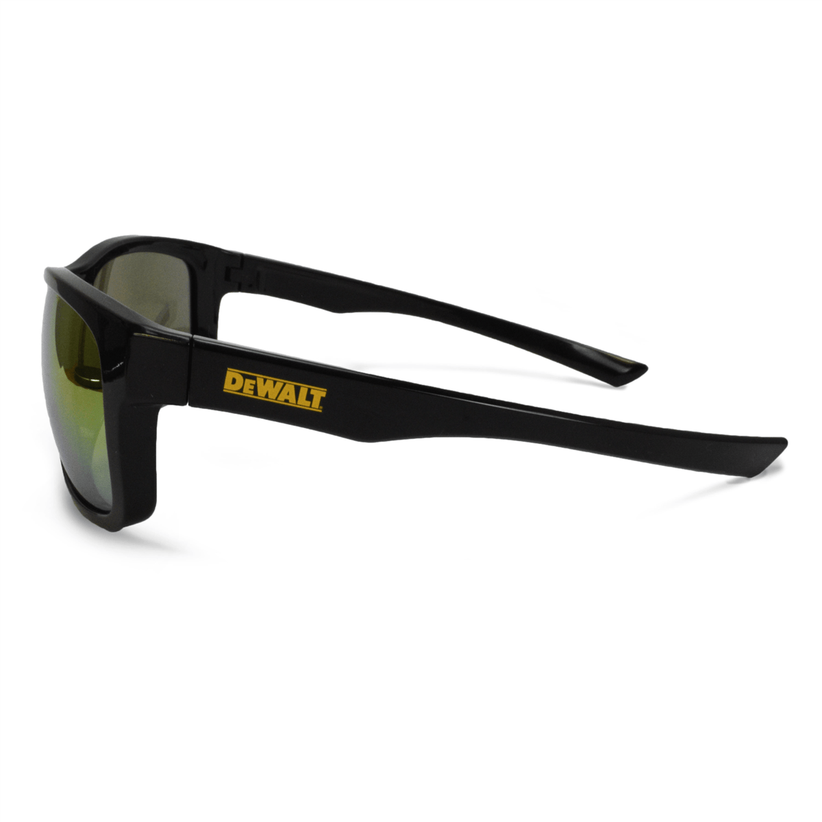 DeWALT Supervisor Premium Safety Eyewear, Black Frame, Yellow Mirror Lens