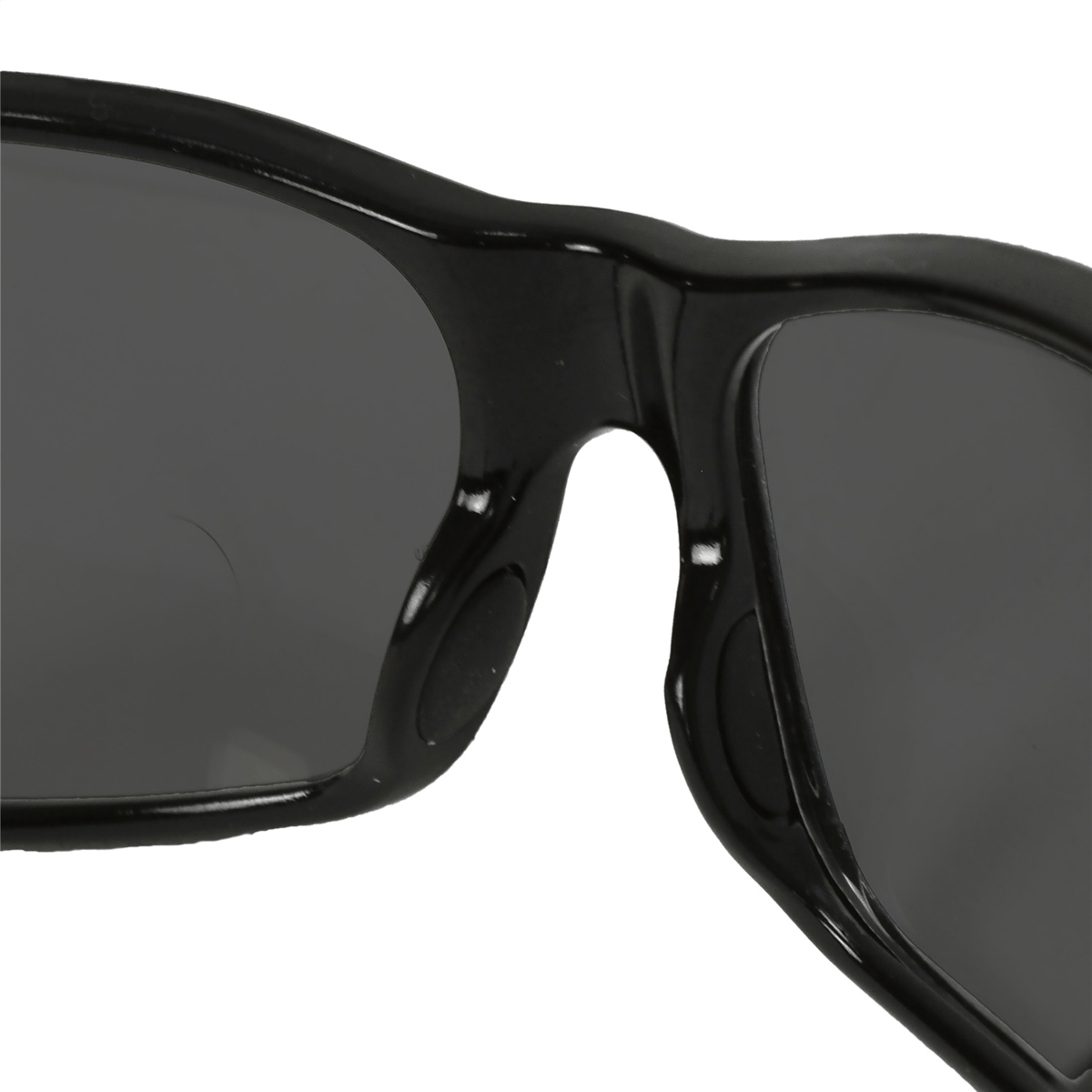 Radians Premium Safety Eyewear, Shiny Black Frame, Smoke Lens