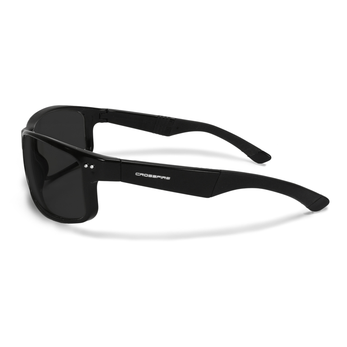 Radians Premium Safety Eyewear, Shiny Black Frame, Smoke Lens