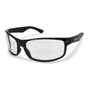 Radians Premium Safety Eyewear, Shiny Black Frame, Clear Lens