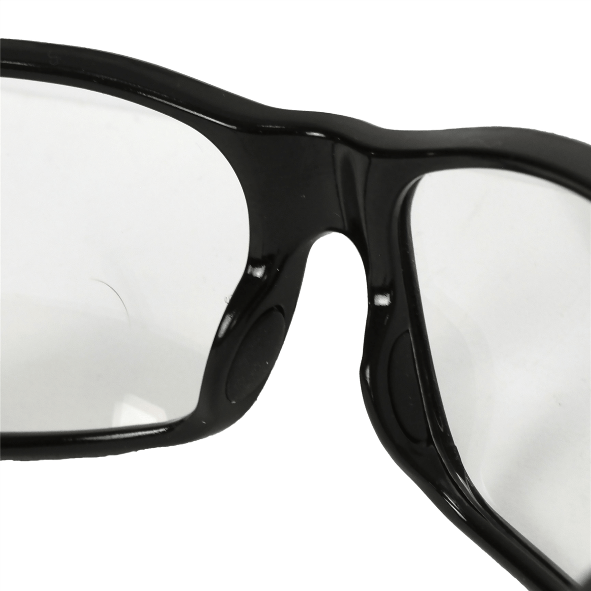 Radians Premium Safety Eyewear, Shiny Black Frame, Clear Lens