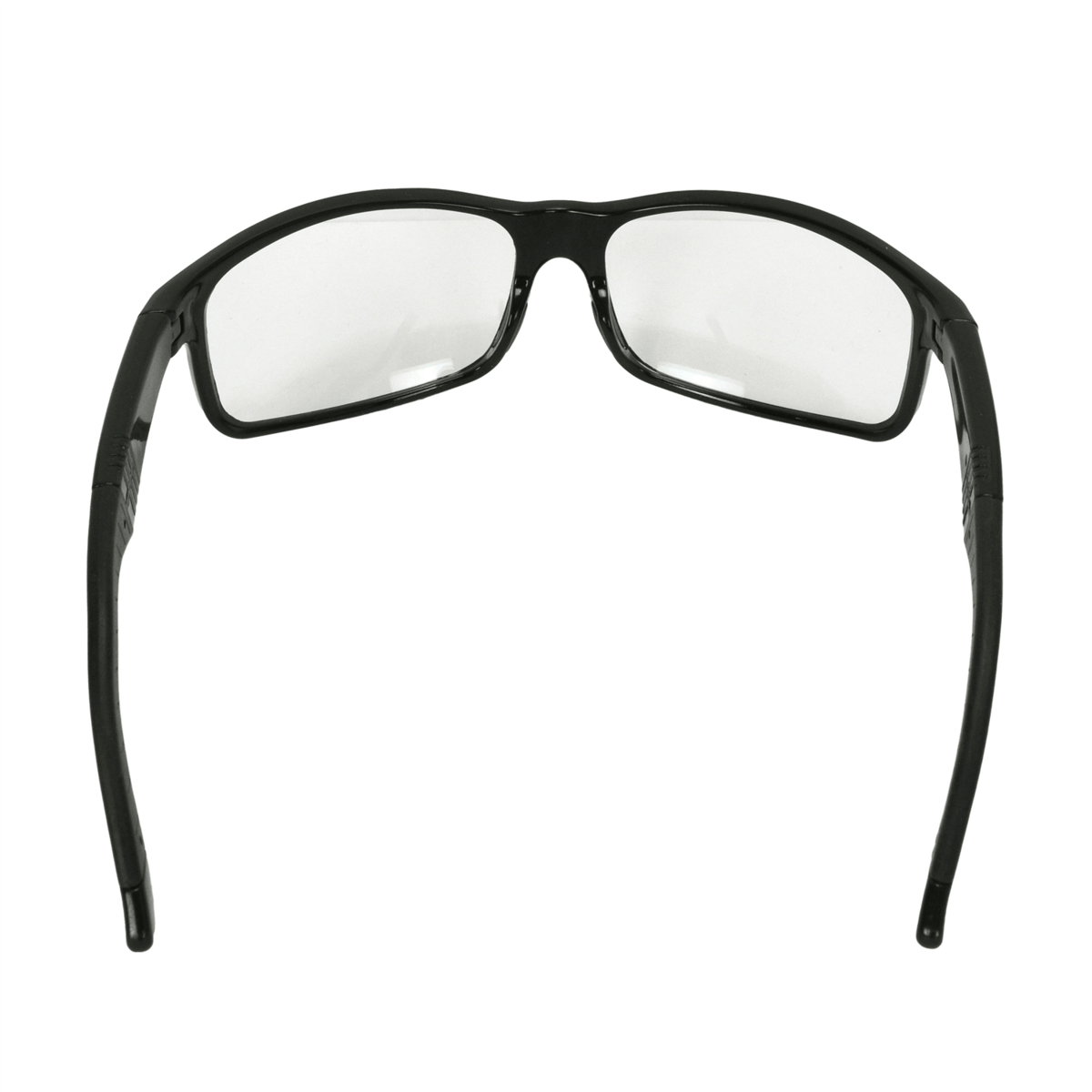 Radians Premium Safety Eyewear, Shiny Black Frame, Clear Lens