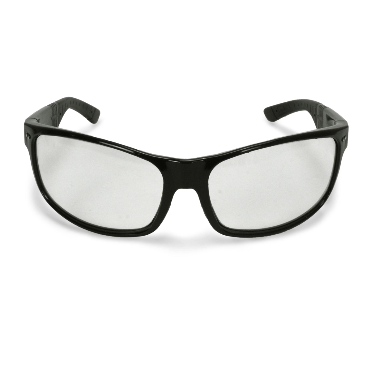 Radians Premium Safety Eyewear, Shiny Black Frame, Clear Lens