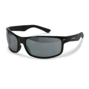 Radians Premium Safety Eyewear, Shiny Black Frame, Silver Mirror Lens
