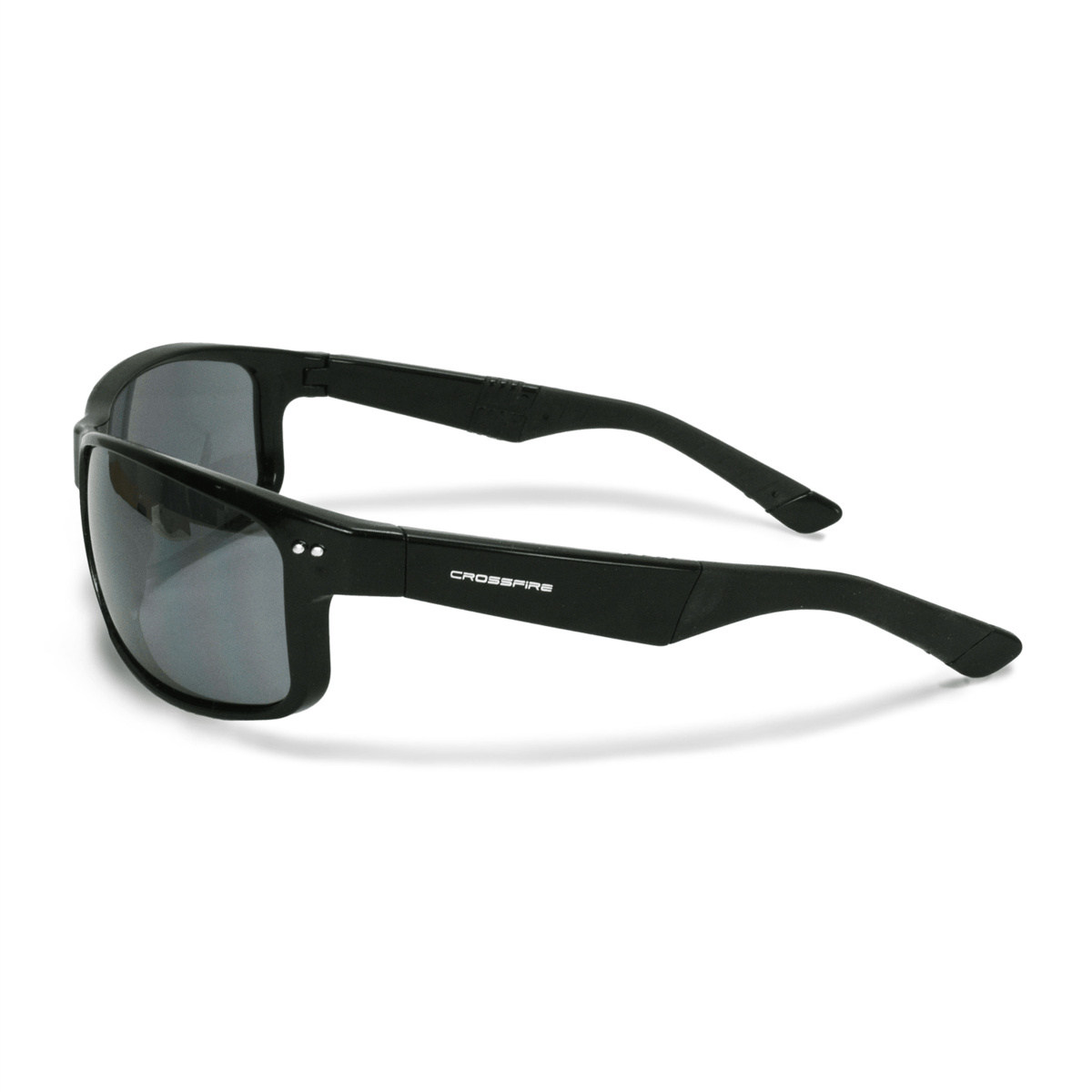 Radians Premium Safety Eyewear, Shiny Black Frame, Silver Mirror Lens