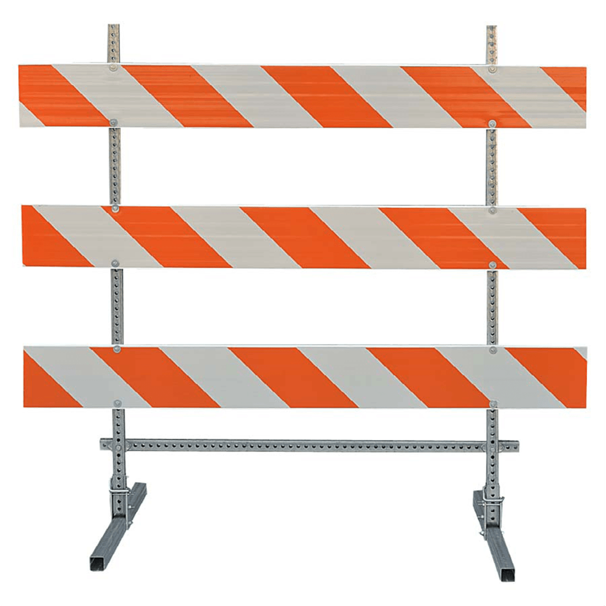 TrafFix Devices Type III Economy Barricade, 6 ft Rails EG Sheeting Both Side