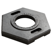 TrafFix Devices Recycled Rubber Looper or Grabber Tube Base, 18 lbs