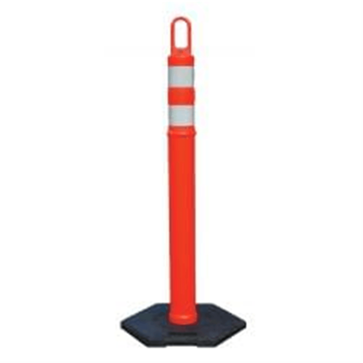 TrafFix Devices 42" Looper Tube, 2 x 3" White HI Collars, No Base