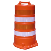 TrafFix Devices Contractor Drum, LDPE 4 x 4" HI OWOW, No Base