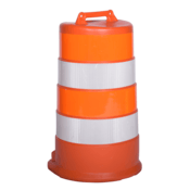 TrafFix Devices Contractor Drum, LDPE 4 x 6" HI OWOW, No Base