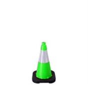 VizCon Enviro Cone 18"/3 lbs, One Collar, Lime