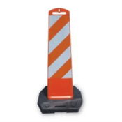TrafFix Devices Premier Vertical Panel w/ HI Sheeting on Both Sides, 8" x 36", Orange