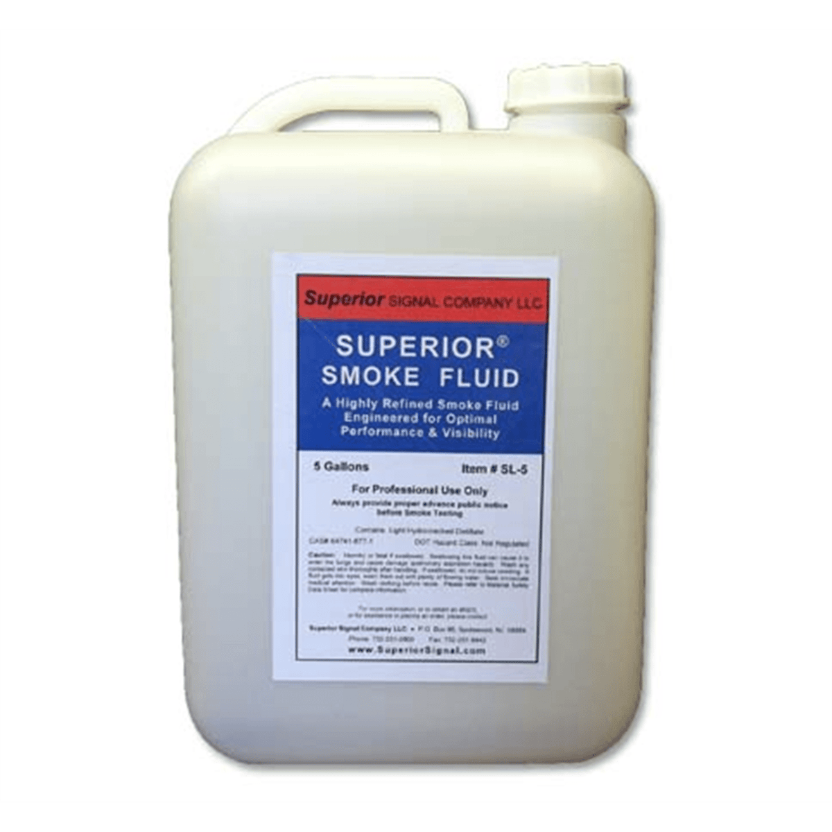 Superior® SL Smoke Fluid, 5 Gallon