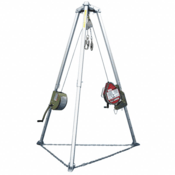 Honeywell Complete Confined Space System 50' Galvanized MightEvac SRL w/ 65' Manhandler Winch and 9' Tripod
