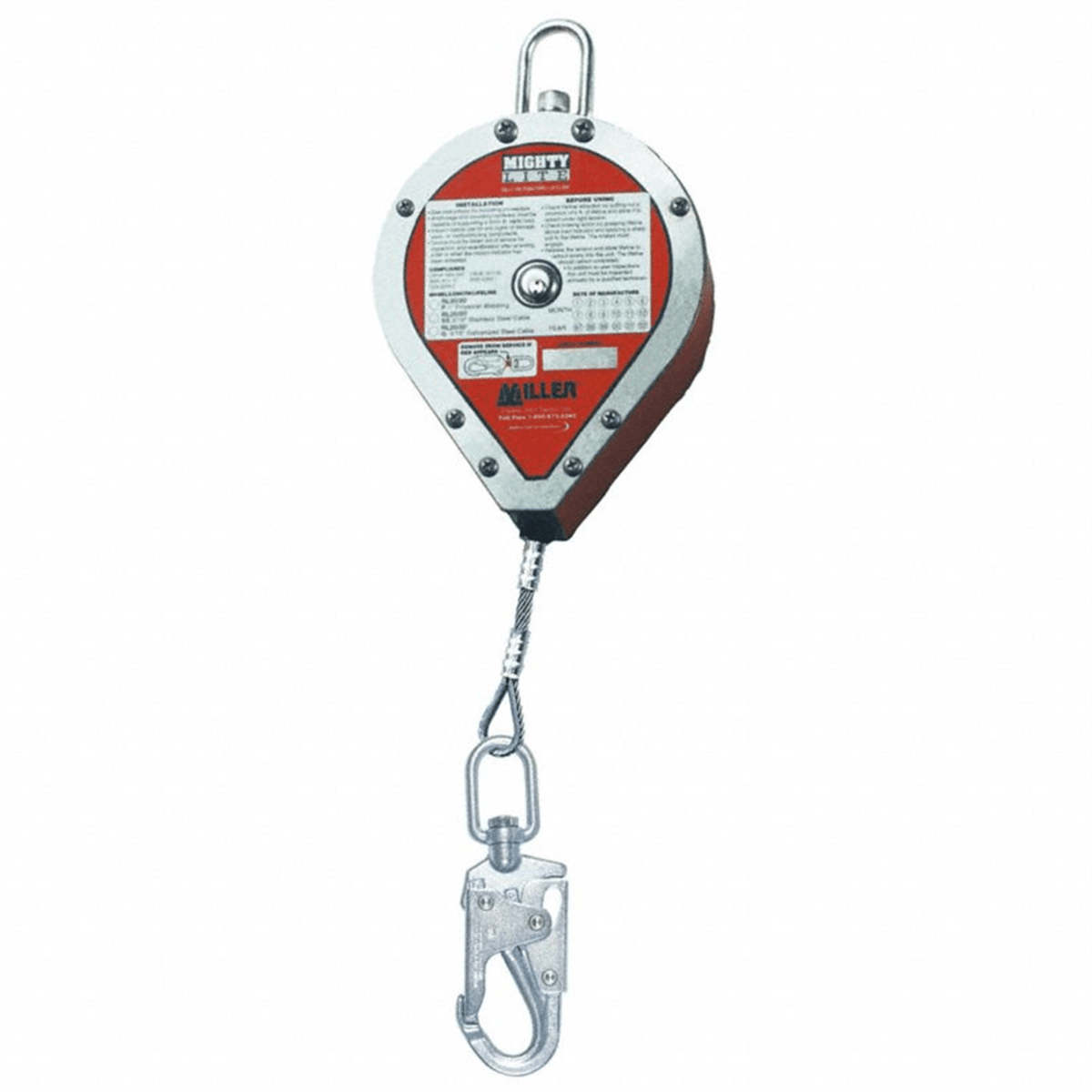 Miller Retractable Stainless Steel Cable ANSI Z