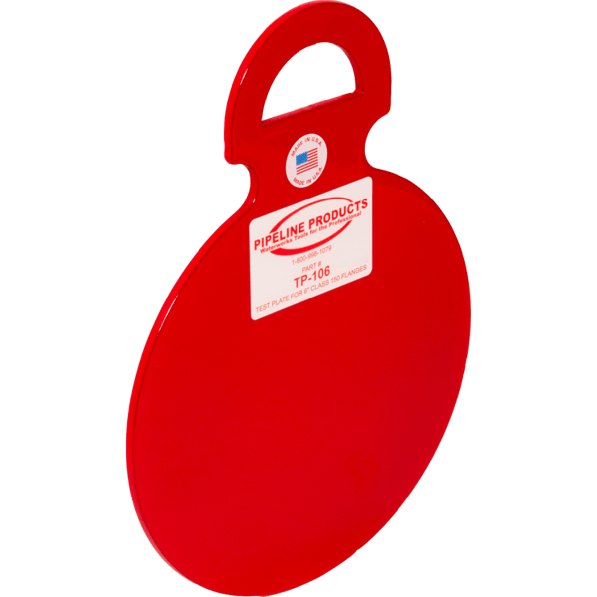 Pipeline 6" Class 150 Flange Test Plate, 3/16" 4130 Steel