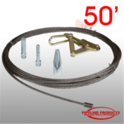 Pipeline 3/8" x 50' Long Heavy Duty Pulling Cable for Up to 15,000 lbs