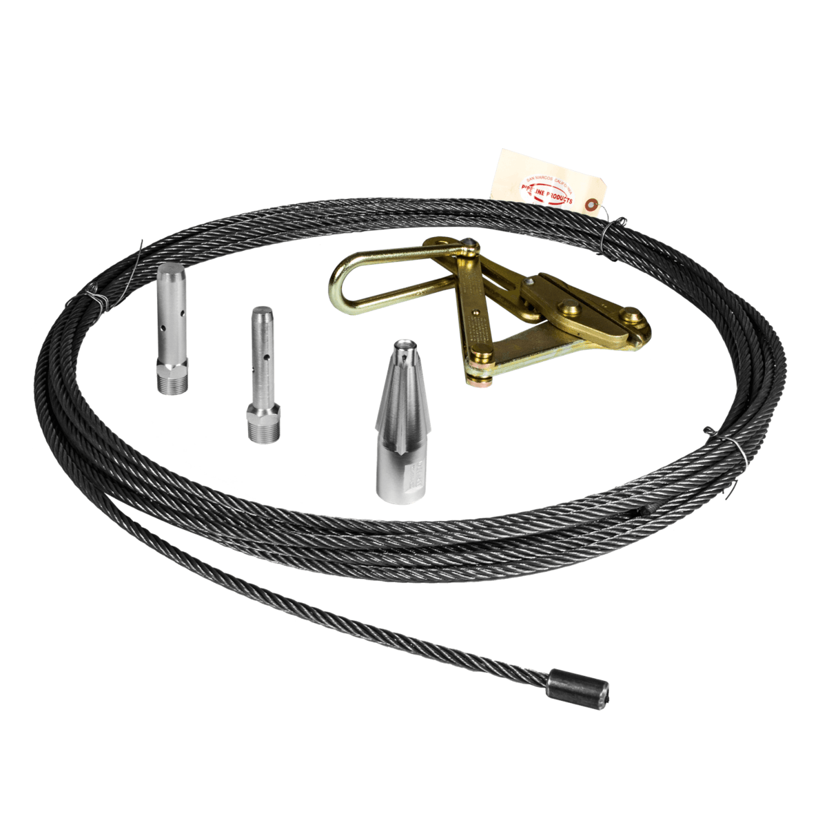 Pipeline Waterline Replacement Kit, 100' Length Pulling Cable