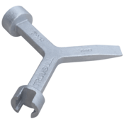 Trumbull Service Box Cover Wrench, Slotted Pentagon Hand Key