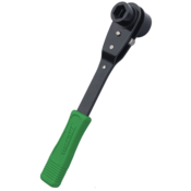 Trumbull Double Socket Ratchet Wrench, Green, 1-1/8" Large Socket, 15/16" Small Socket