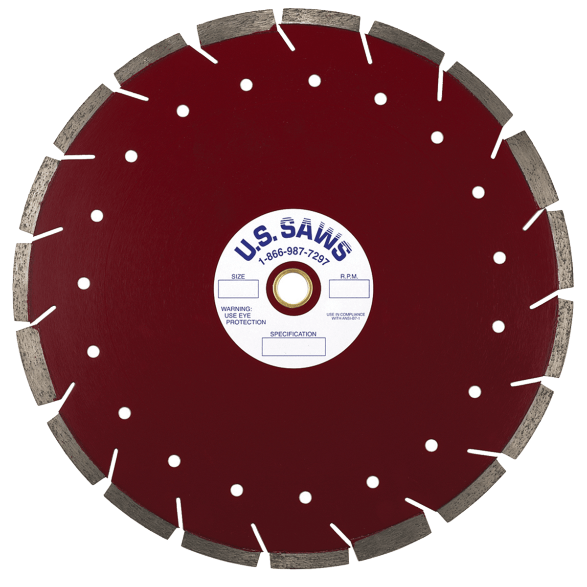 U.S. SAWS The General, General Purpose Diamond Blade, 20"