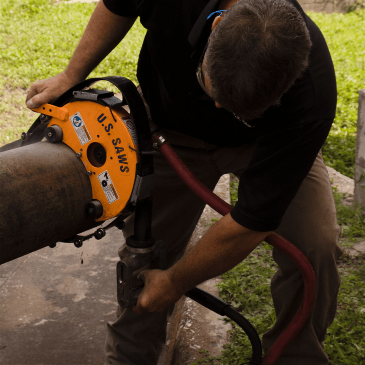 U.S. SAWS Air Powered Belly Saw Package, 8" to 24"