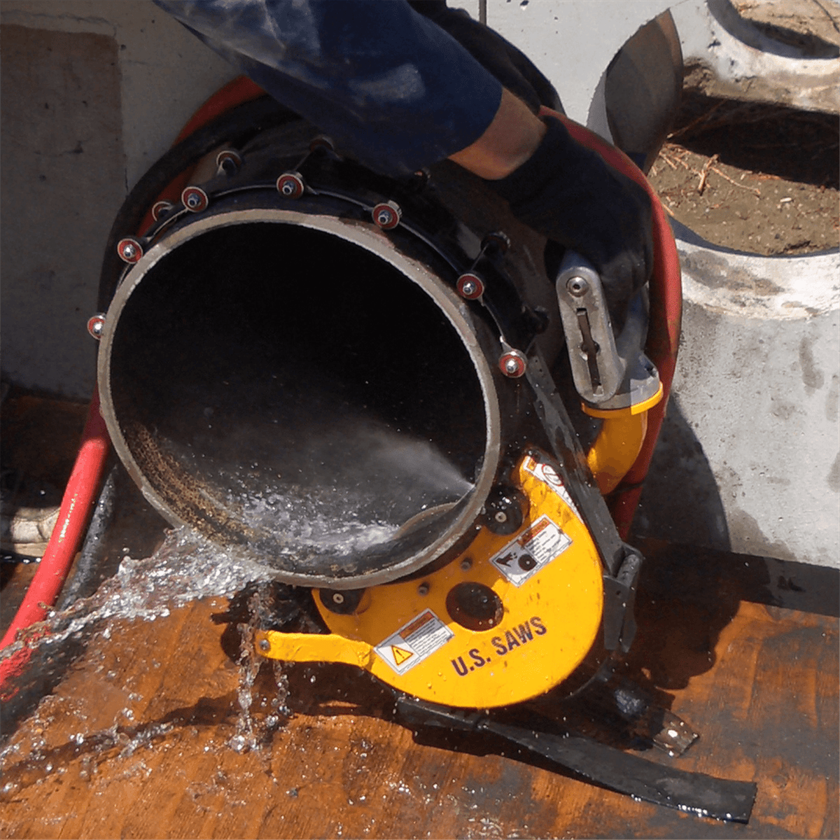 U.S. SAWS Air Powered Belly Saw Package, 8" to 24"