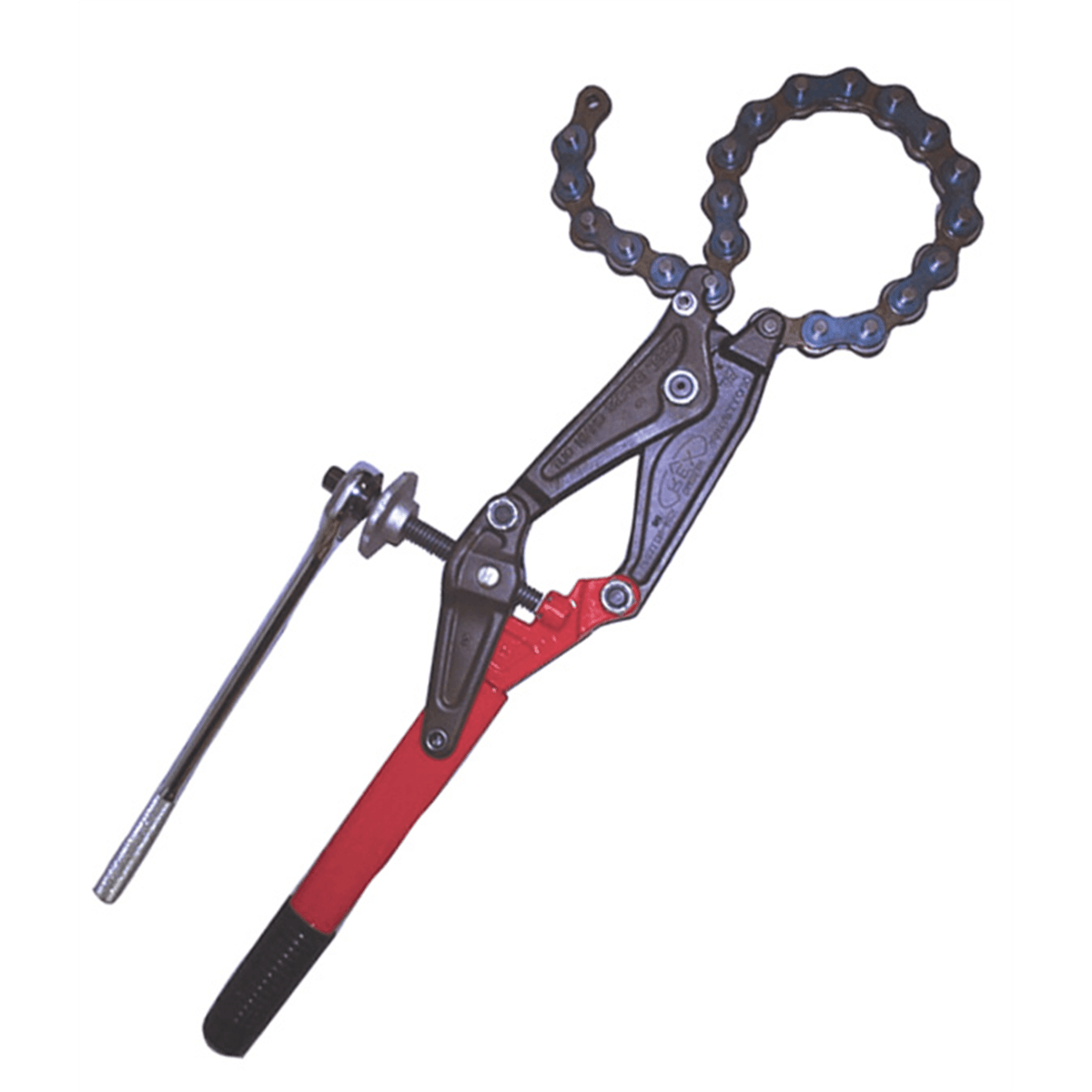 Wheeler-Rex Ratcheting Chain-Style Pipe Cutter for 1-1/2"-6" Cast Iron / 4"-6" Tile/Clay