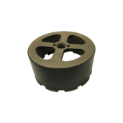 Wheeler-Rex Diamond Cutter Shell for Clay, Reinforced Concrete, Cast & Ductile Iron, 8"