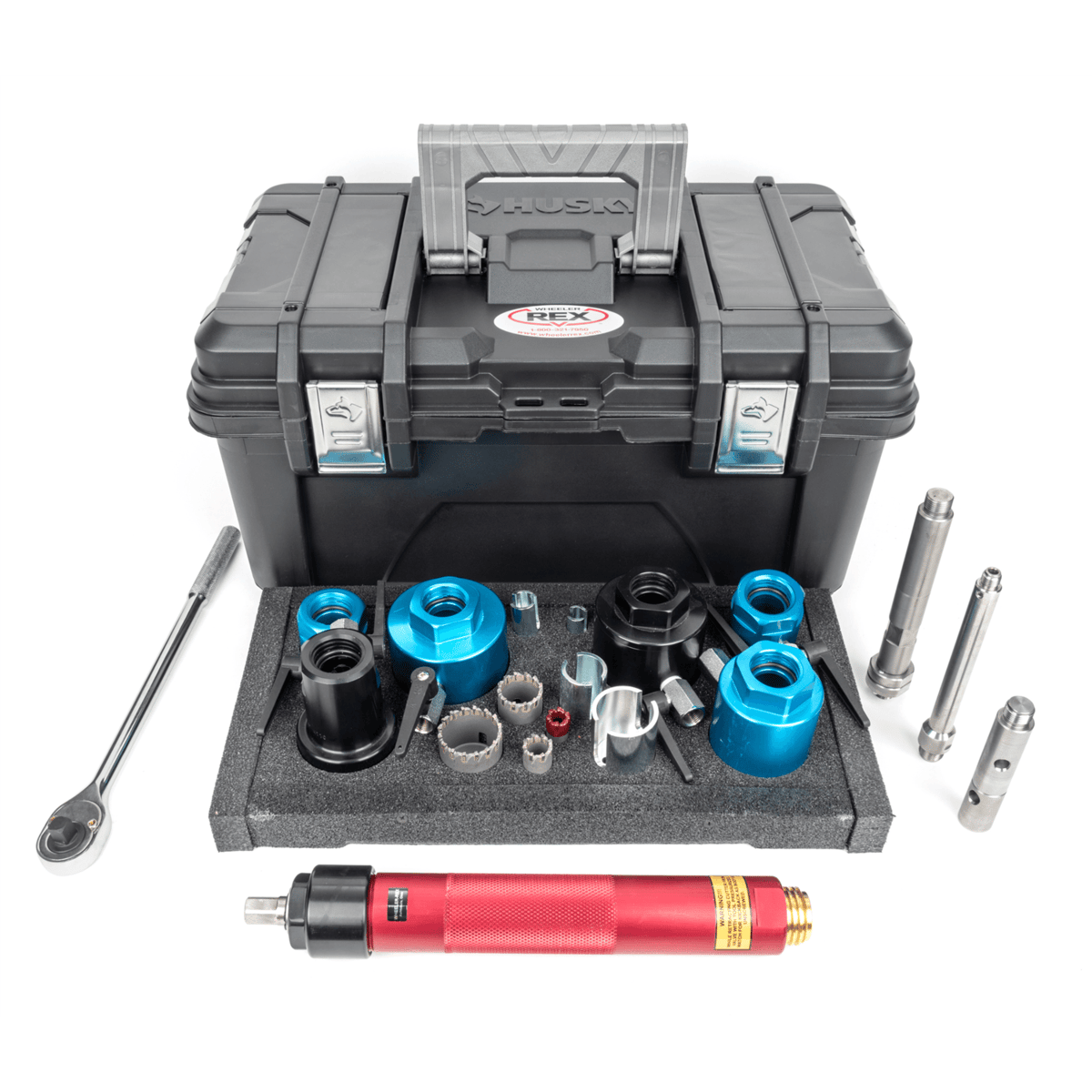 Wheeler-Rex Hot Tapping System for Plastic, Cast & Ductile Iron, 3/4 - 2" CTS Flare/Compression