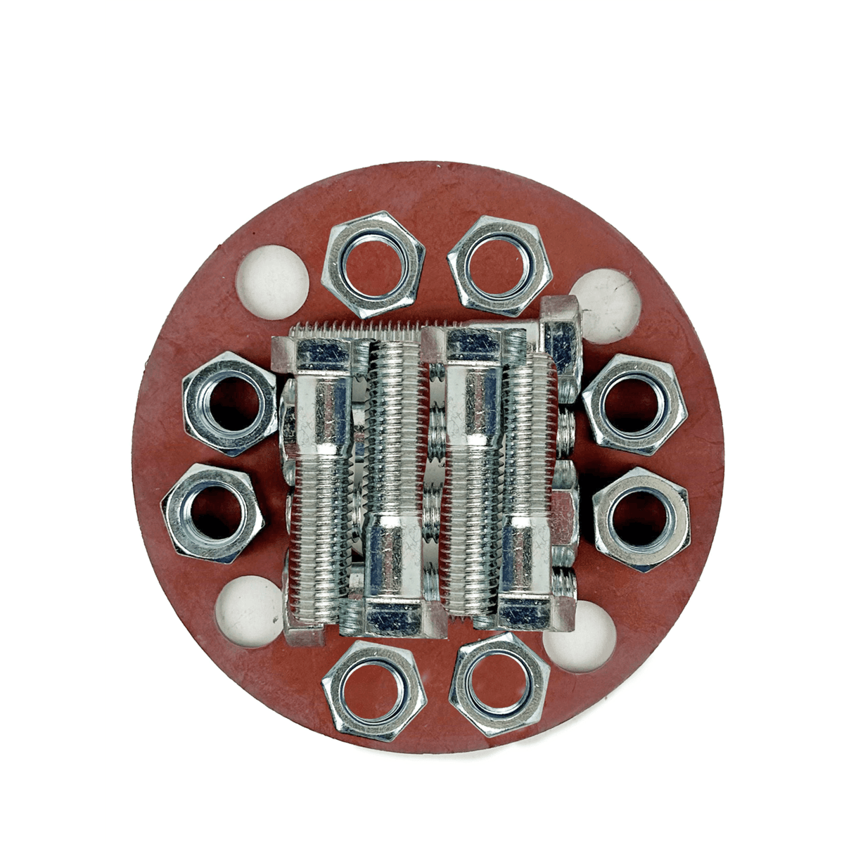 Flange Accessory Pack, Red Rubber Gasket, 2-1/2" Flange Size, 304SS B&N