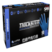 Thickster™ Powder-Free Latex Exam Grade Disposable Gloves, 14 Mil, Box of 50, Size XL