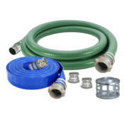 Abbott Rubber 1148 Series, PVC Water Suction Hose Boxed Kit w/ PVC Discharge, Quick Connect, 1-1/2"