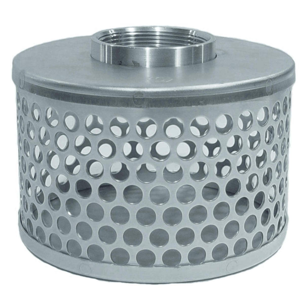 Abbott Rubber Round Hole Steel Strainer, 2"