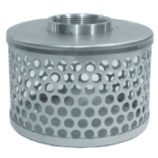Abbott Rubber Round Hole Steel Strainer, 2"