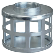 Abbott Rubber Square Hole Steel Strainer, 2"