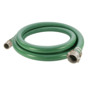 Abbott Rubber 1240 Series, PVC Water Suction Hose, 1.5" x 20', M&F Quick Alum (Cam & Groove)