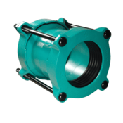 JCM 242 Optimum Range DI Coupling, 3" Nominal Pipe Size, 3.45-4.20" OD Range, 10" Sleeve Length