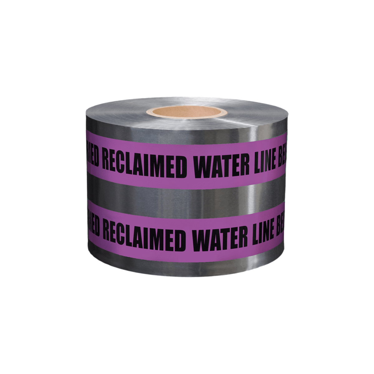 Presco Detectable Tape, 6" x 1000' Roll, Purple, Caution Buried Reclaimed Water Line Below
