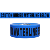 Presco Non-Detectable Tape, 3" x 1000' Roll, Blue, Caution Buried Water Line Below