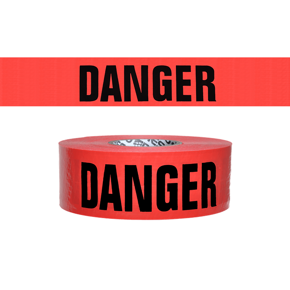 Presco Barricade Tape, 3" x 1000' Roll, 2 Mil Thickness, Red, Danger