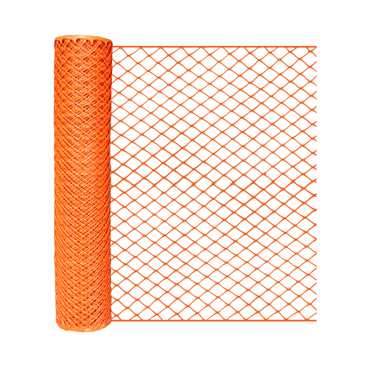 Presco Safety Barrier Fence, 4' x 100' Roll, Diamond, Orange